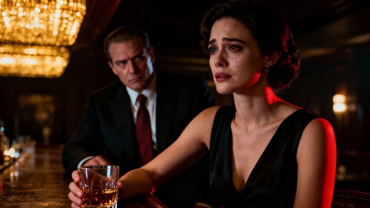 ALLEIN IM DUNKELN, MIT EINEM GLAS – UND DEM BLICK DES MAFIABOSSES