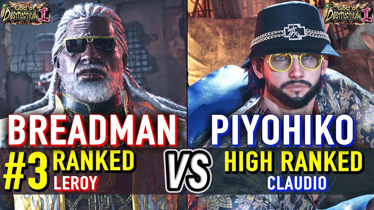 T8 🔥 BREADMAN (#3 Ranked Leroy) vs PIYOHIKO (Claudio) 🔥 Tekken 8 High Level Gameplay