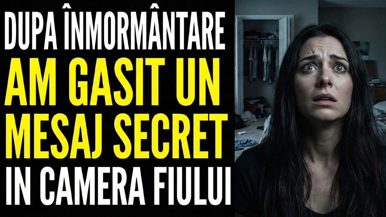 „Când vei citi această scrisoare, uită-te imediat sub dulapul meu și vei înțelege totul. Iar de...