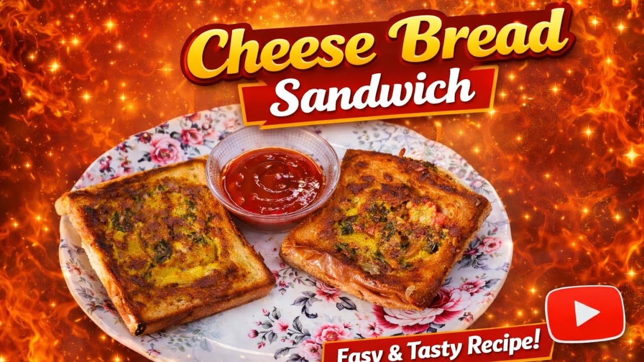 Cheese Bread Sandwich 🥪👍Easy Evening Snacks 💫Bread Sandwich Kaise banaye||#recipe #songlyrics