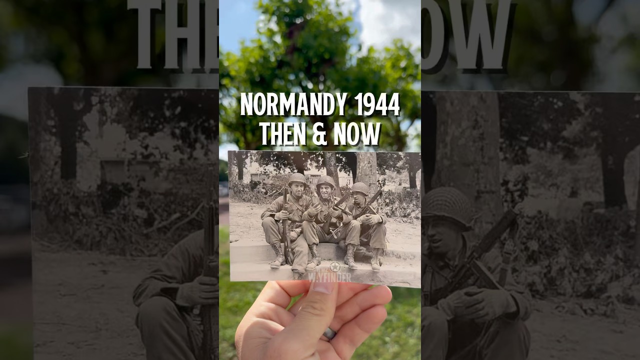 Sainte M&egrave;re &Eacute;glise 1944 Then & Now #thenandnow #nostalgia #history
