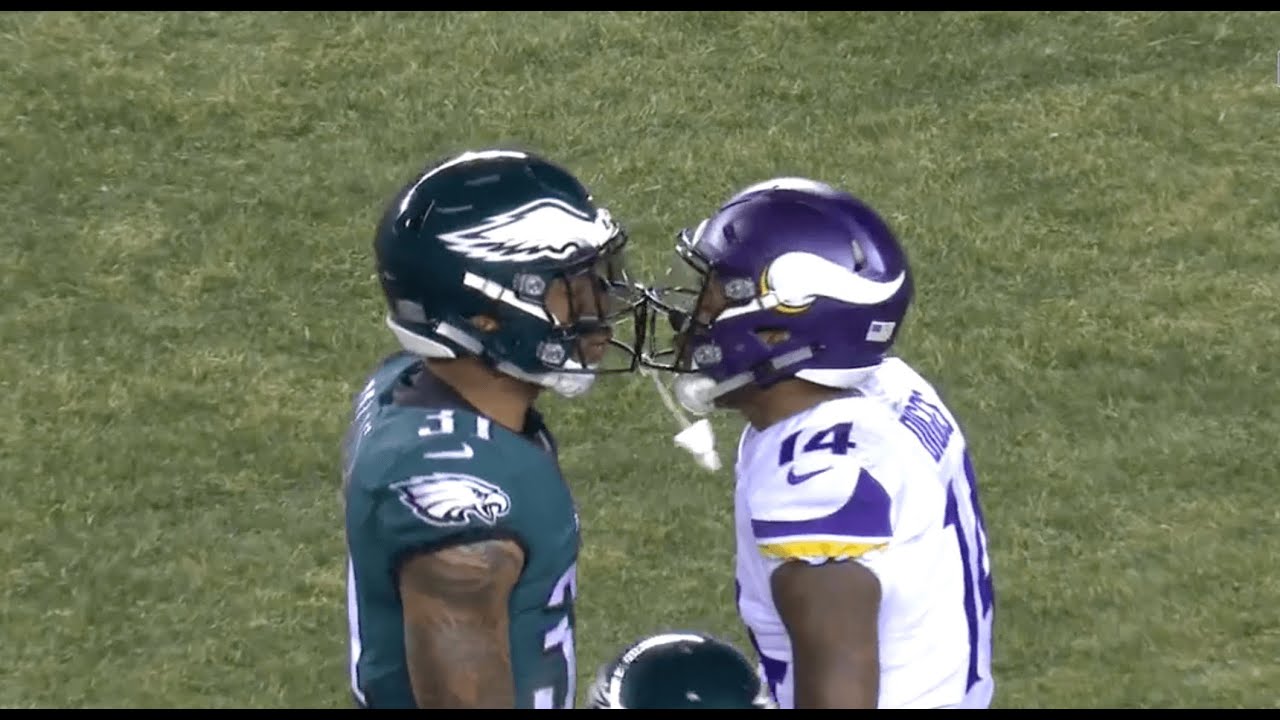 NFC Championship Game, 2017 Stefon Diggs vs. Jalen Mills fight