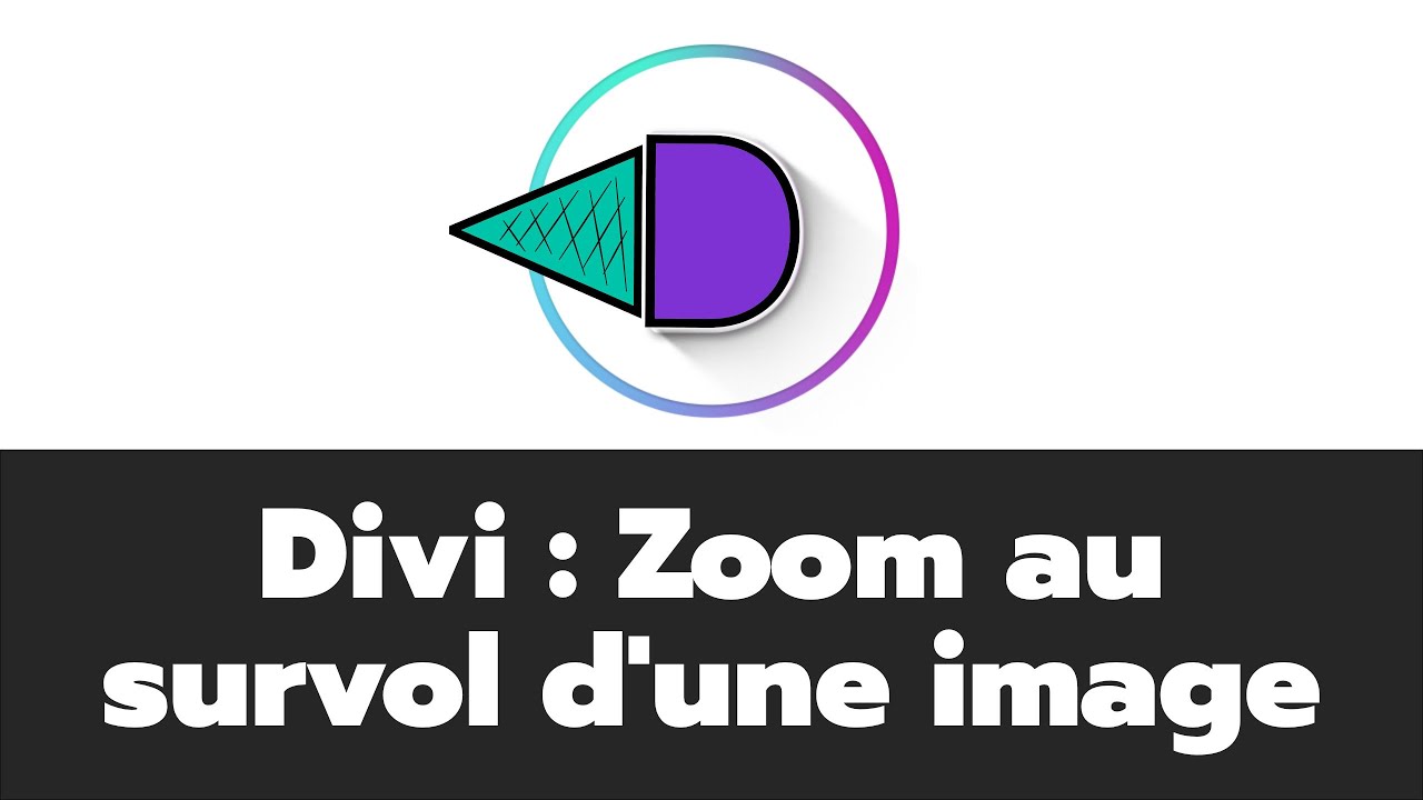 Effet zoom au survol d'une image avec un texte en superposition (Divi Visual Builder)