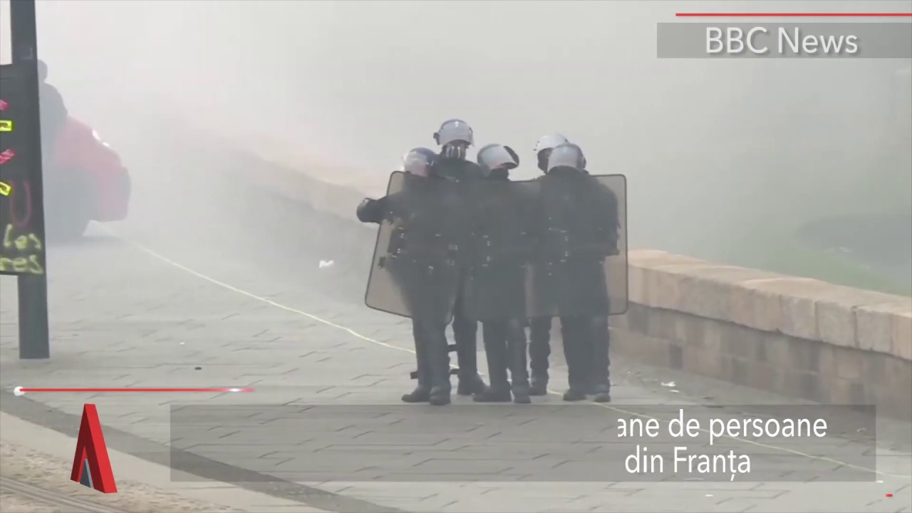 Stiri Mediafax 06 Decembrie - Proteste &icirc;n Franța față de reformarea sistemului de pensii