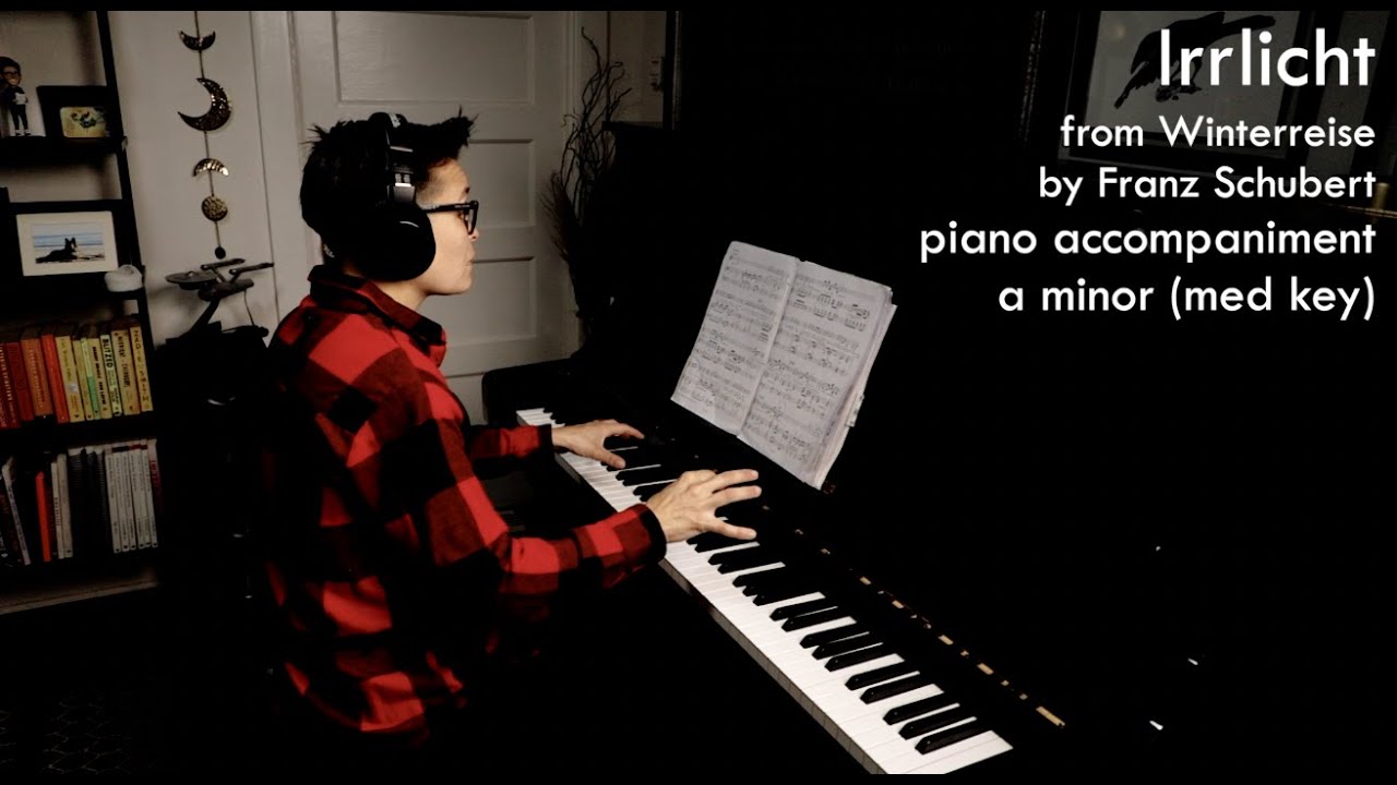 Irrlicht by Franz Schubert | PIANO ACCOMPANIMENT (a minor, medium key)