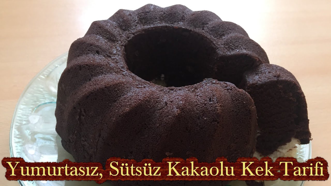Yumurtasız, Sütsüz Kakaolu Kek Tarifi, Yumurtasız, Sütsüz Yapılan Kek Tarifi
