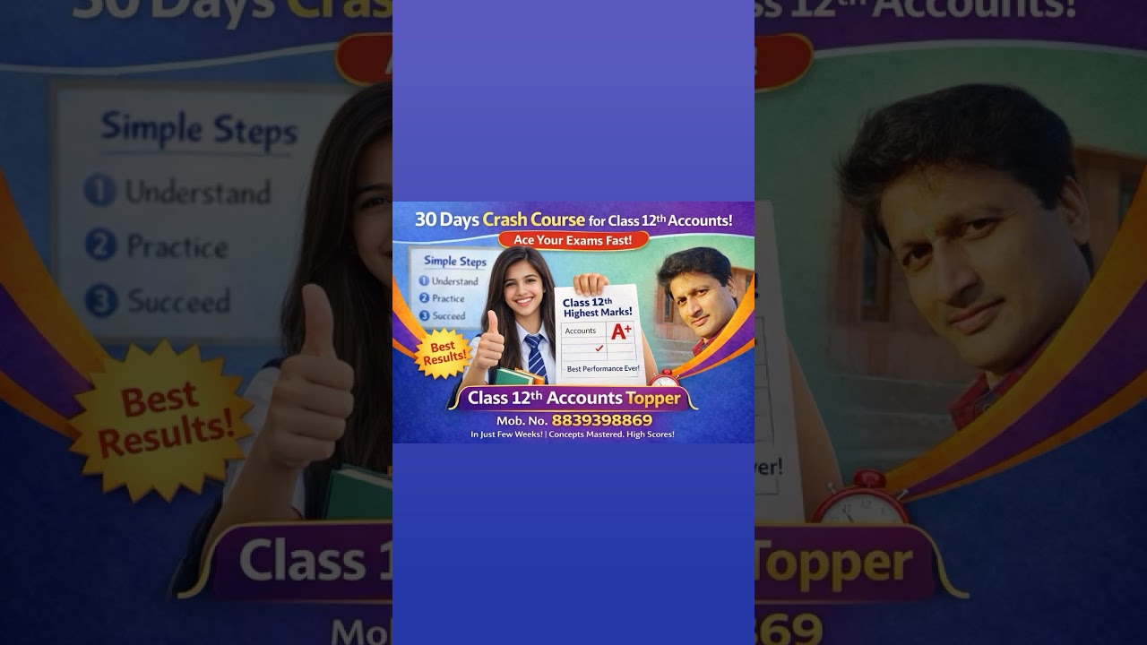 Accounts Coaching Class 12th 