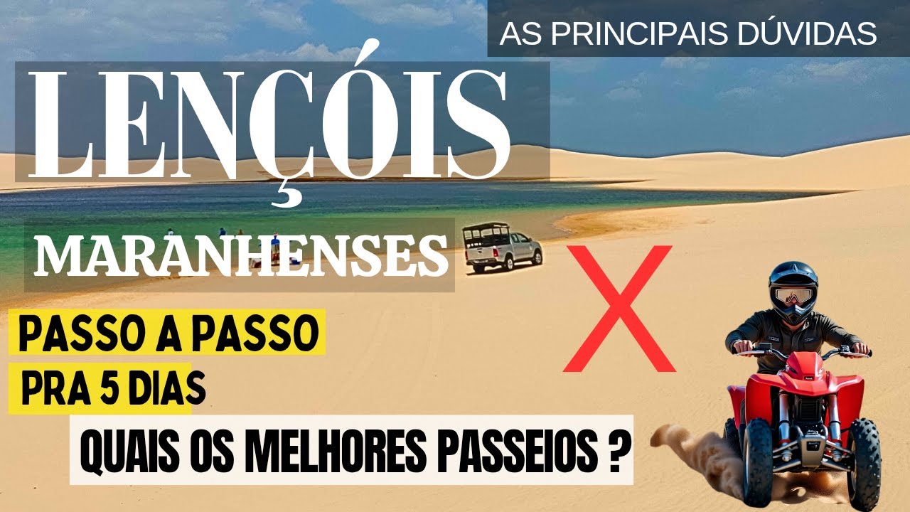 EP 06 Os Passeios no Lençóis Maranhenses sem Perder Tempo nem Dinheiro, Avião ou Carro. Detalhes