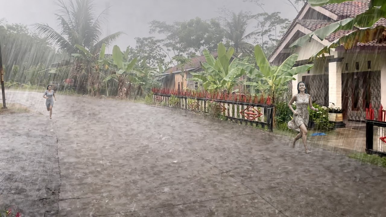 ДОЖДЬ, КОТОРЫЙ ПРИВЕДЕТ МЕНЯ К МИРУ 🌧️💔 Эмоциональная атмосфера в тихой деревне | АСМР прогулка по
