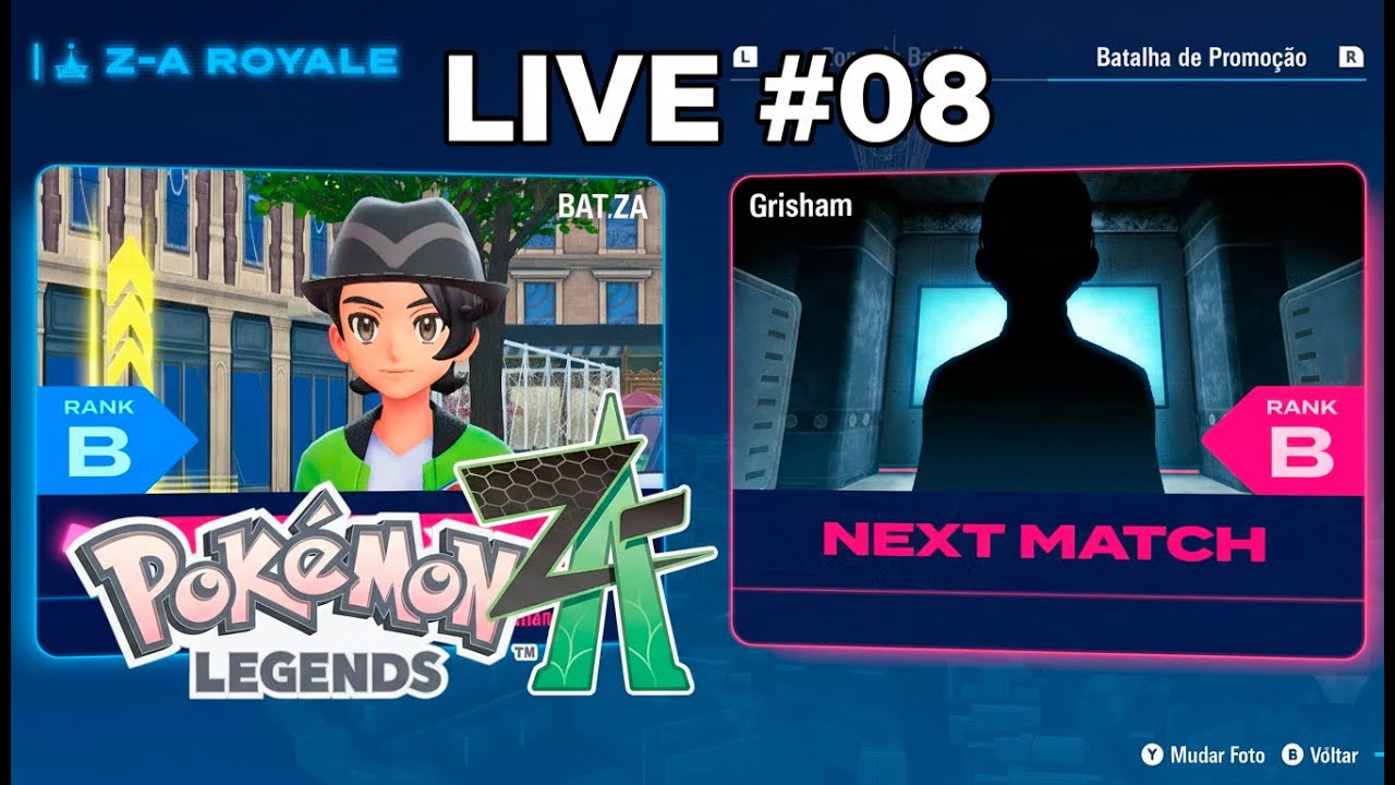 POKÉMON LEGENDS Z-A - LIVE #08 PARTE 2 - FINALIZANDO?