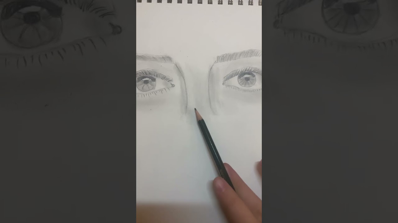 Occhi realistici👀❤️ #disegno#occhi#realistic