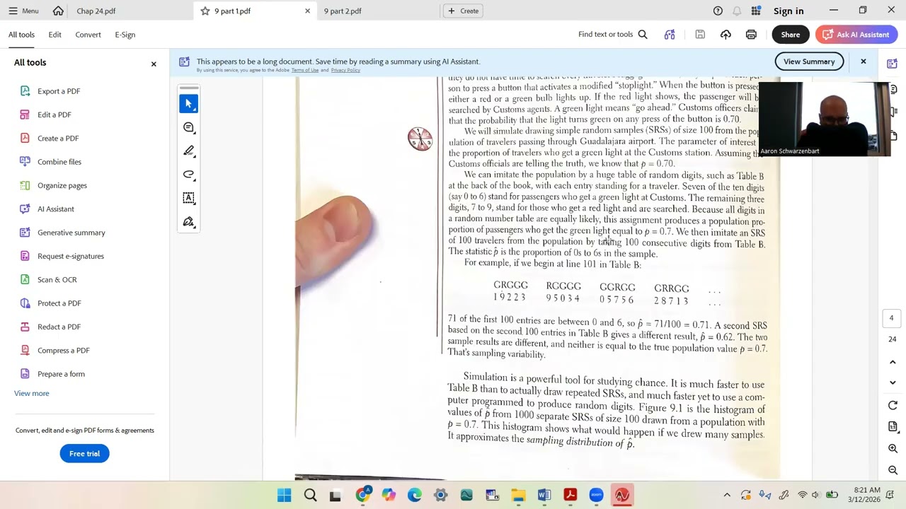 Stats 9.1 Sampling Distributions