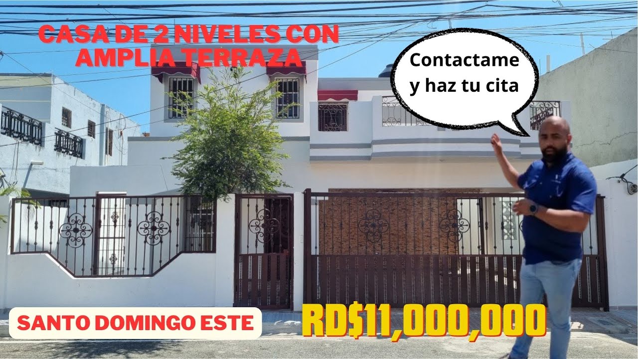 VENTA DE ESTA HERMOSA CASA DE 2 NIVELES, EN AUT. SAN ISIDRO | SANTO DOMINGO ESTE