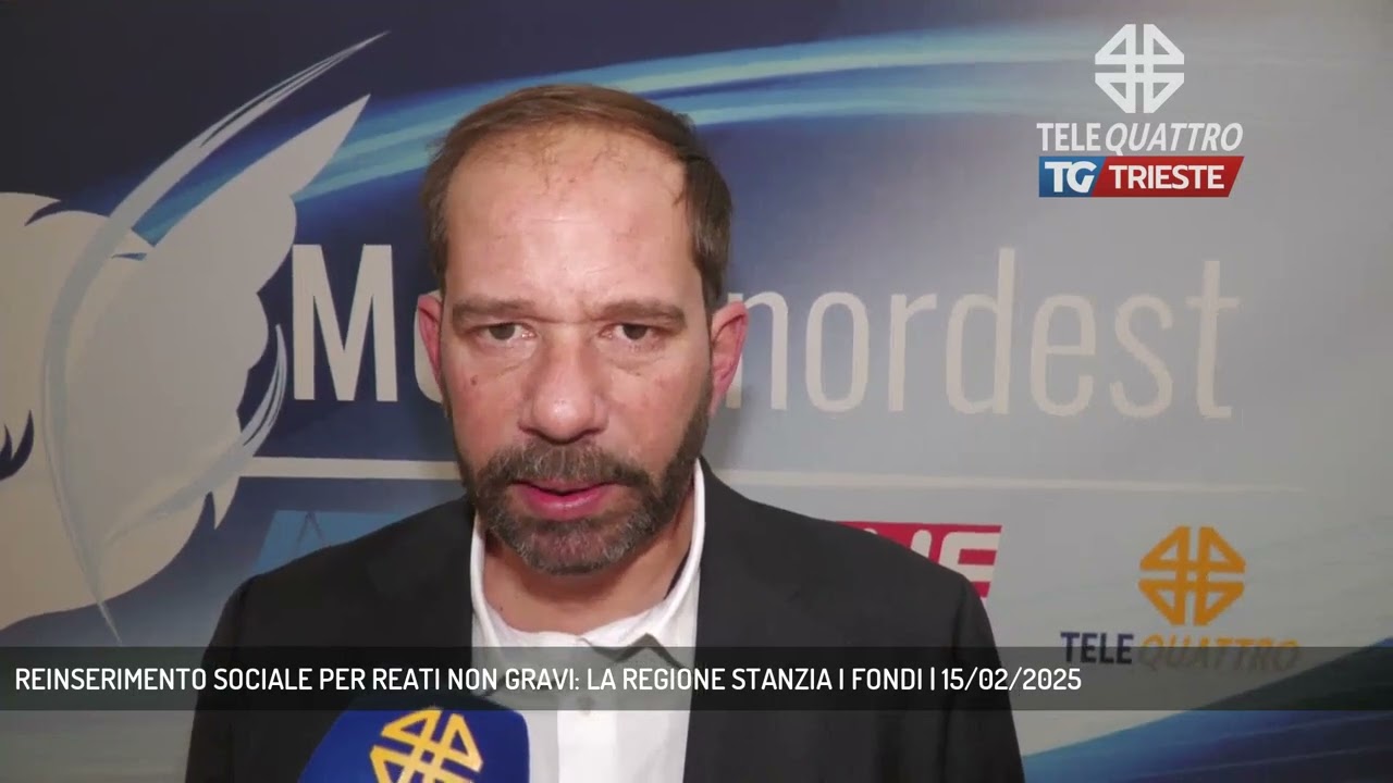 REINSERIMENTO SOCIALE PER REATI NON GRAVI: LA REGIONE STANZIA I FONDI | 15/02/2025