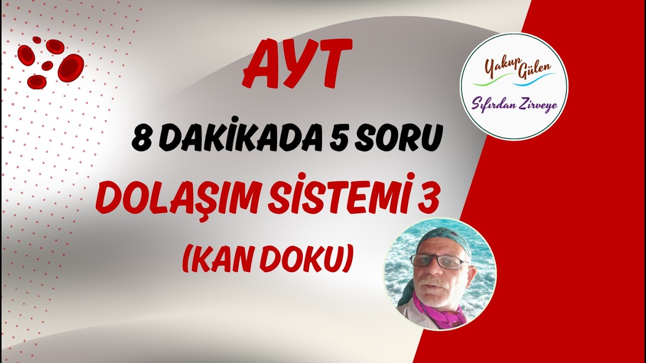 2026 AYT Biyoloji | ❓DOLAŞIM SİSTEMİ:  KAN DOKU SORU ÇÖZÜMÜ  | 🚀 Sıfırdan Zirveye