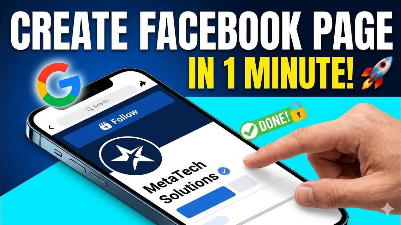 Create a Professional Facebook Page in 1 Minute! 🚀 (2026 Mobile Guide)