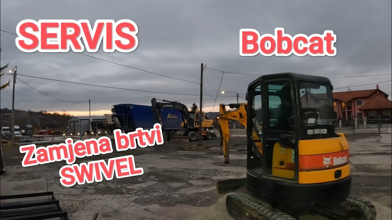 Bobcat servis i zamjena brtvi na swiwelu