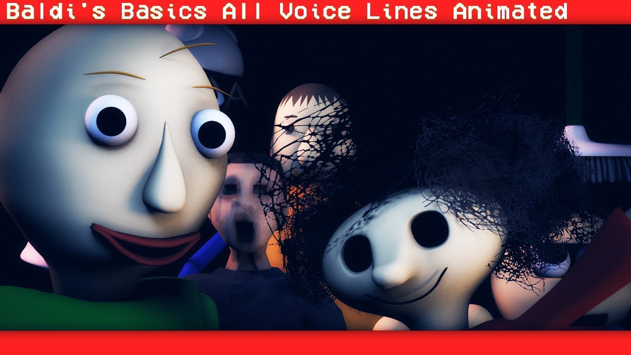 [SFM BALDI] Основы Балди в изучении всех озвученных линий (анимация)