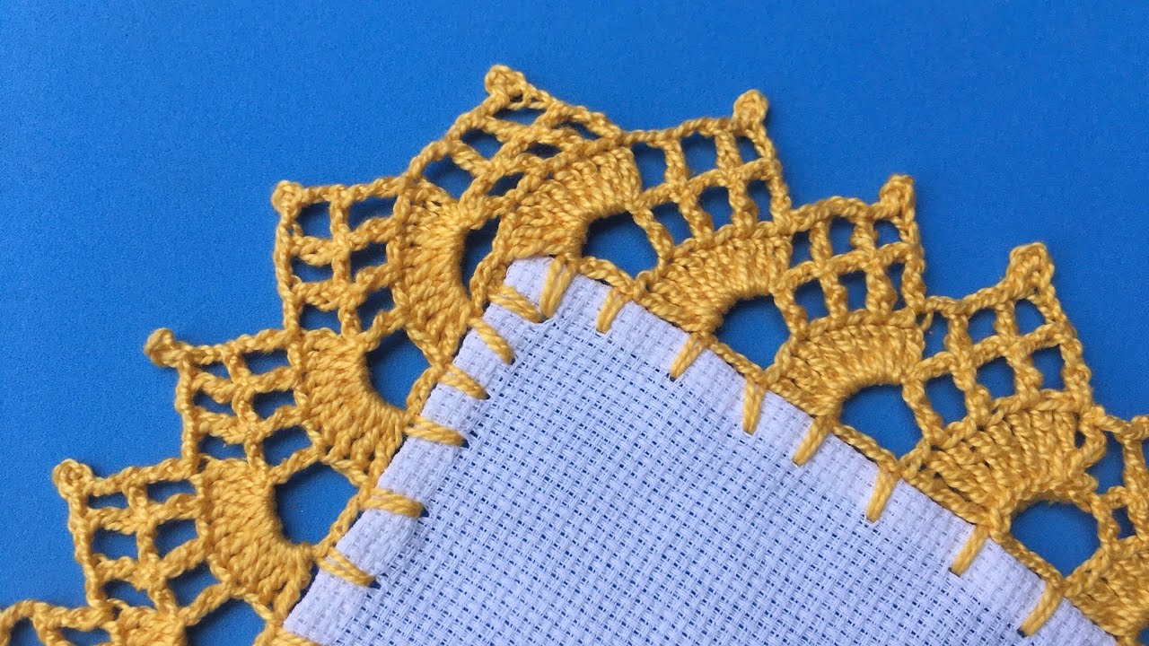🎁 PUNTILLA 116✨ORILLA TEJIDA  *como cerrarla paso a paso