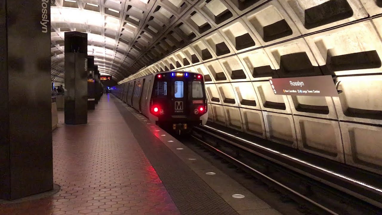 WMATA Washington Metrorail Orange, Blue, & Silver Line Trains @ Rosslyn (3/10/20)