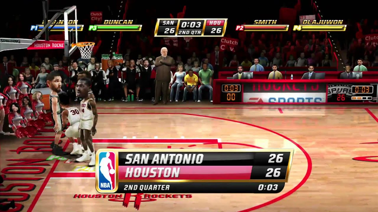 NBA Jam - Spurs vs Rockets (David Robinson)