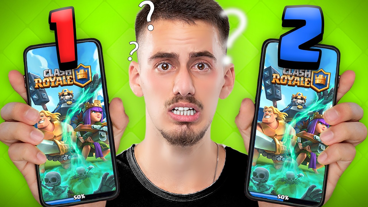 ניסיתי לנצח 2 משחקי קלאש רויאל בו זמנית