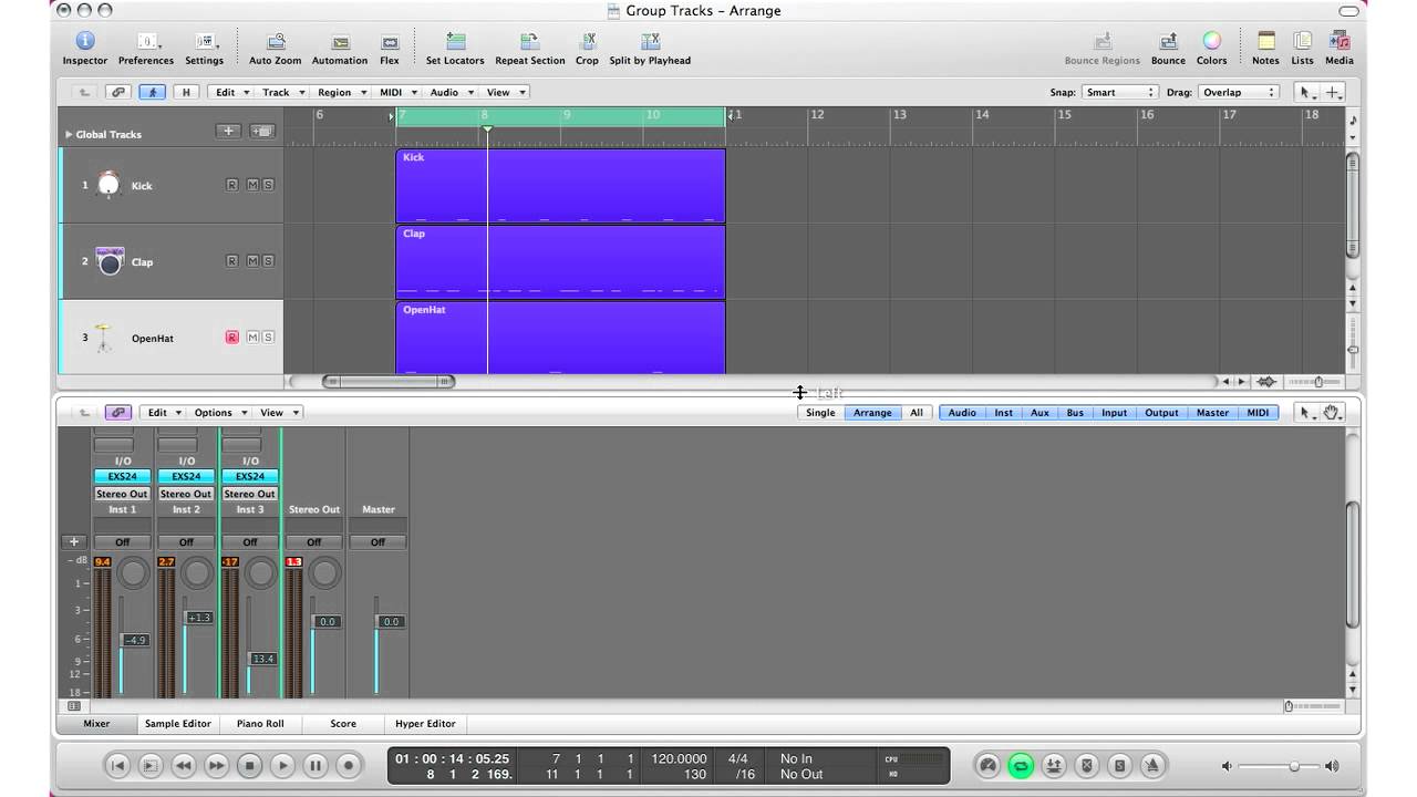 How To: Group Tracks In Logic Pro