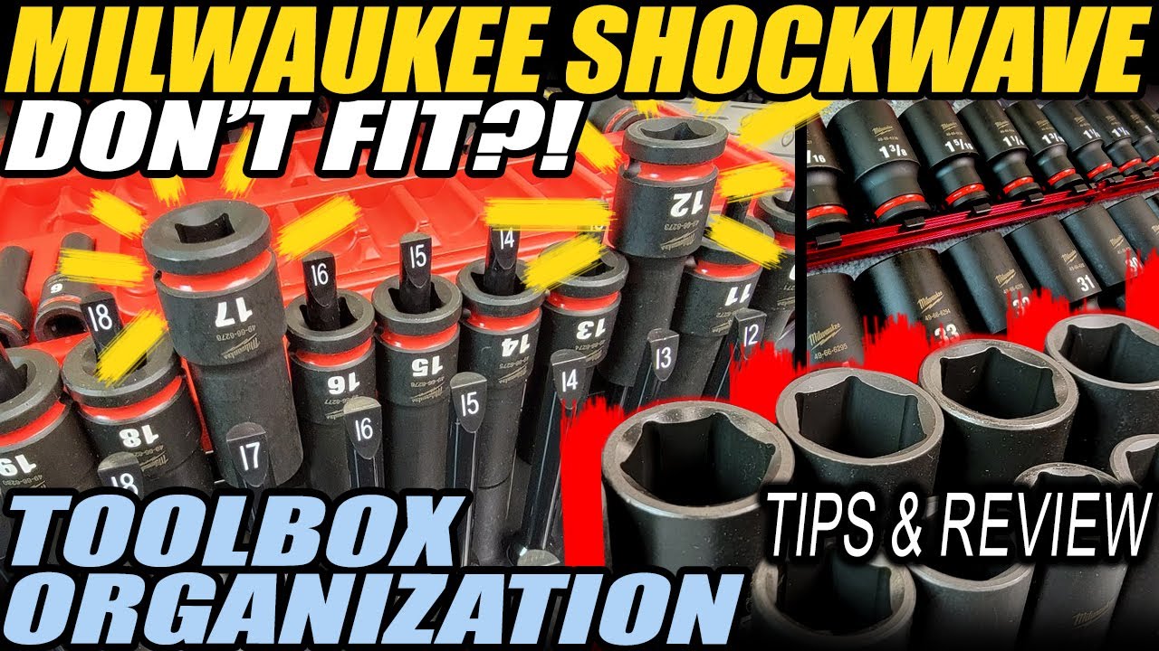 Milwaukee Shockwave Deep Impact Sockets don't fit Olsa trays! Now what? let's solve it and review.