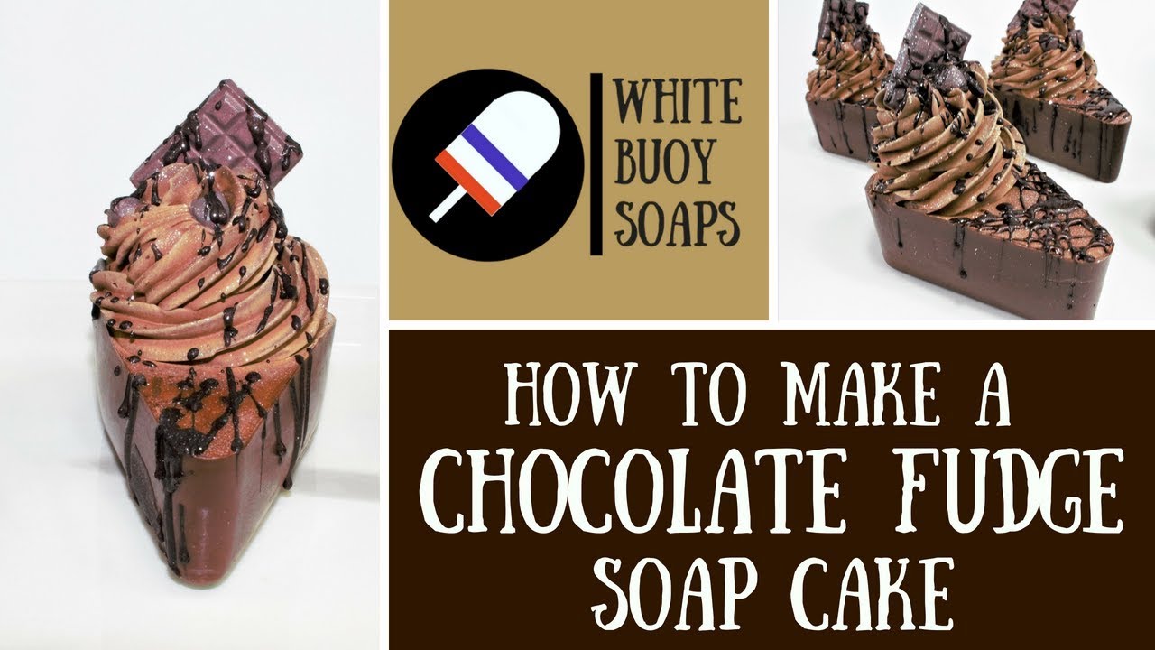 Making a Chocolate Soap Cake/Chocolate Cake/How to Make A Soap Cake/Soap Piping/White Buoy Soaps