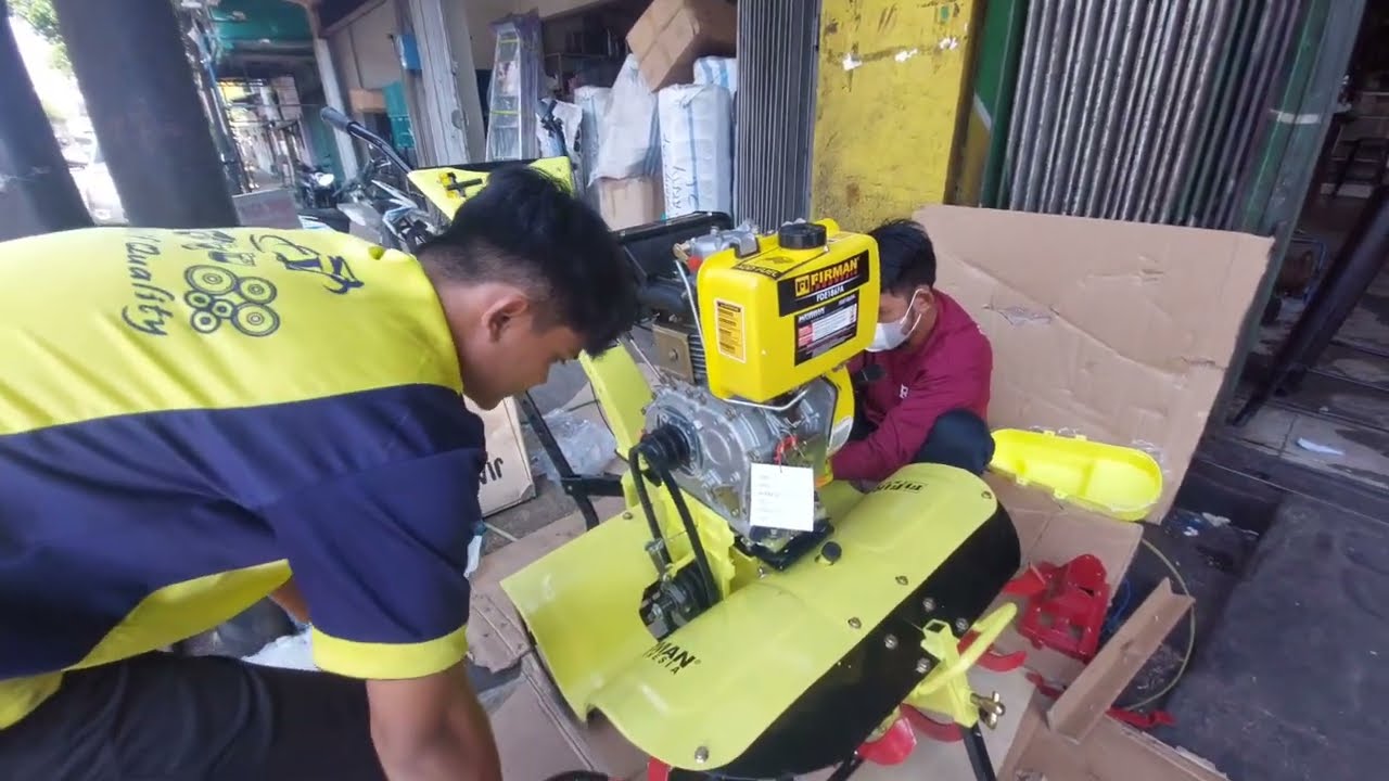 Engine DIESEL 9HP PROSES PERAKITAN CULTIVATOR FIRMAN FTL720D