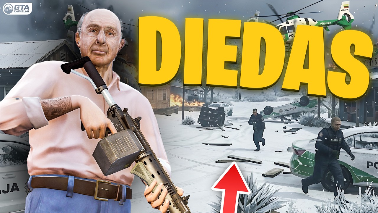 DIEDAS NEDUODA RAMYBĖS POLICIJAI? GTA ROLEPLAY LIETUVIŠKAI (GTA Kaimeliai.LT)