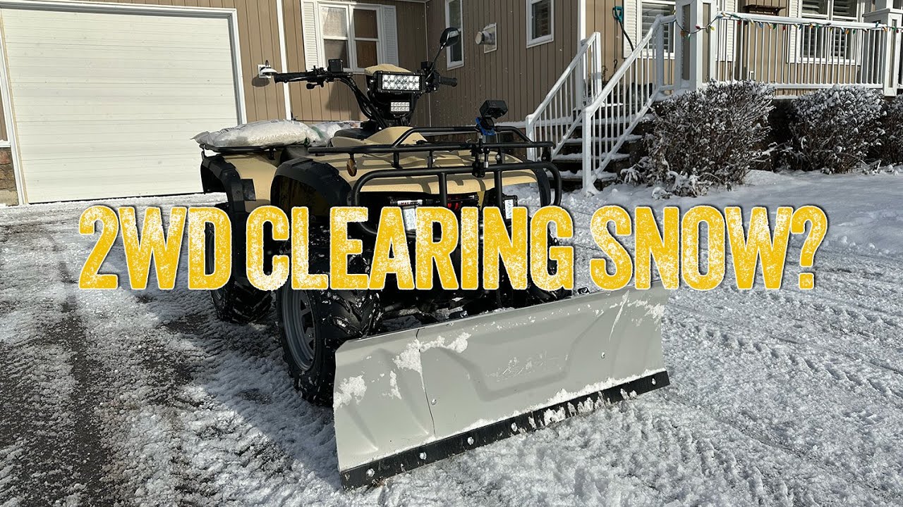 Can a 2WD 250cc ATV clear snow?