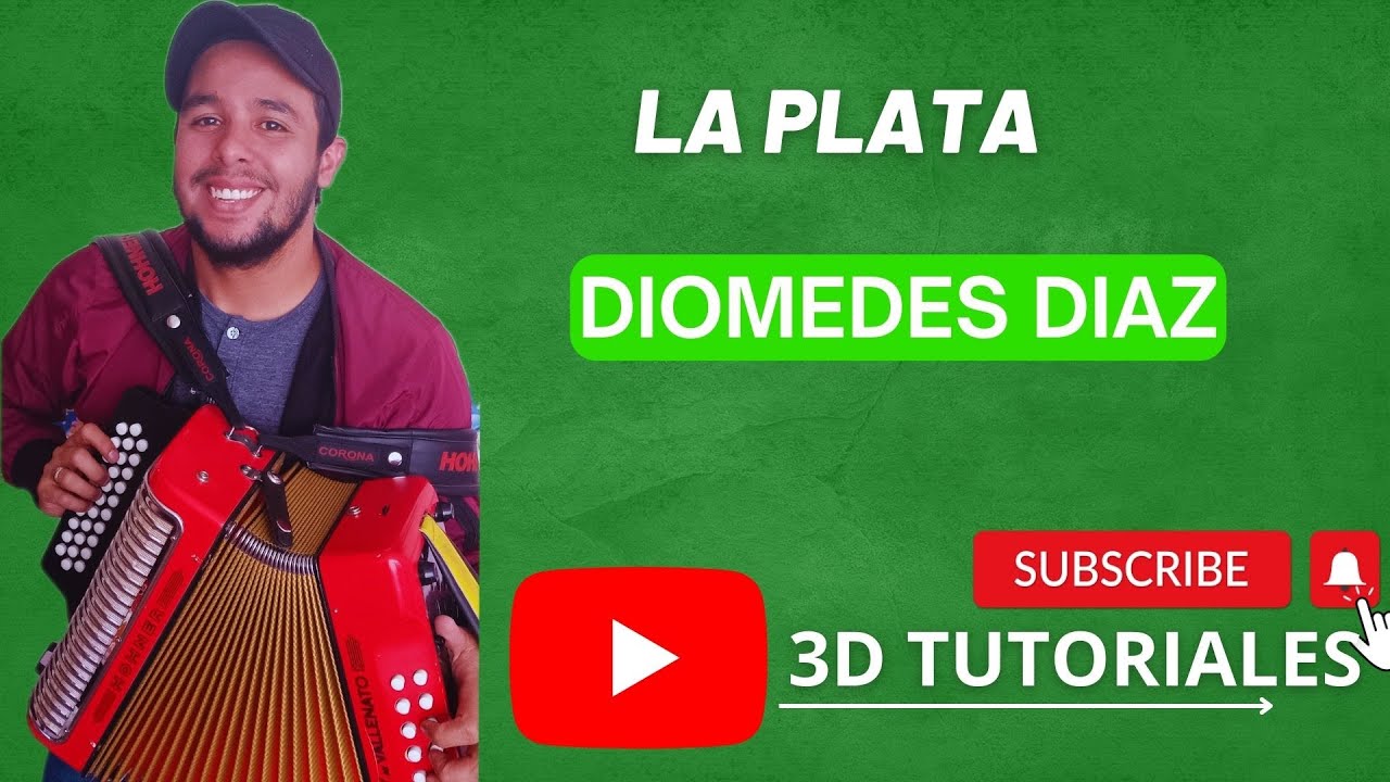 🎶[CLASES DE ACORDEON] TUTORIAL DE ACORDEON DE🎶LA PLATA-DIOMDES DIAZ-ACORDEON 5 LETRAS