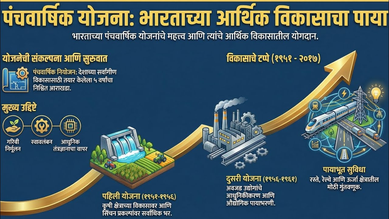 भारतातील पंचवार्षिक योजना | Five Year Planning Economics Marathi