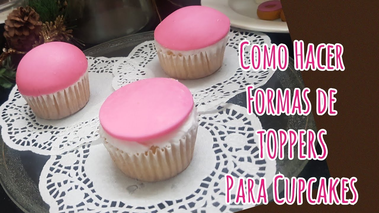 Cubrir un cupcake con Fondant 🧁 3 Tecnicas