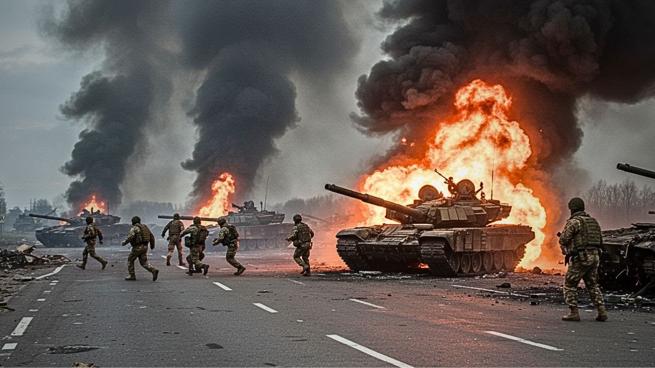 Massive Explosion in Russia ! Ukrainian Drone Strike Destroys Russian Tank Command Center