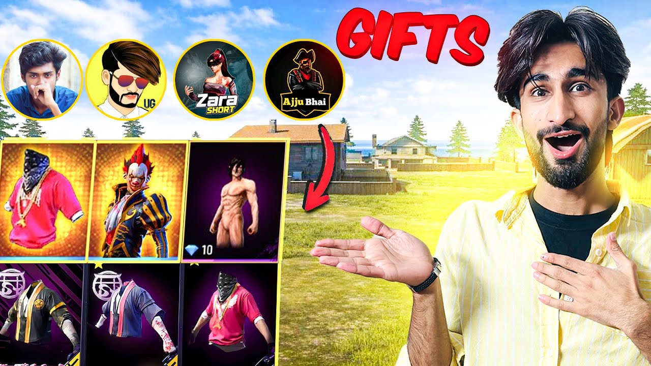 I Asked International YouTubers To Gift Me Rare Items 😍 -Garena Free Fire