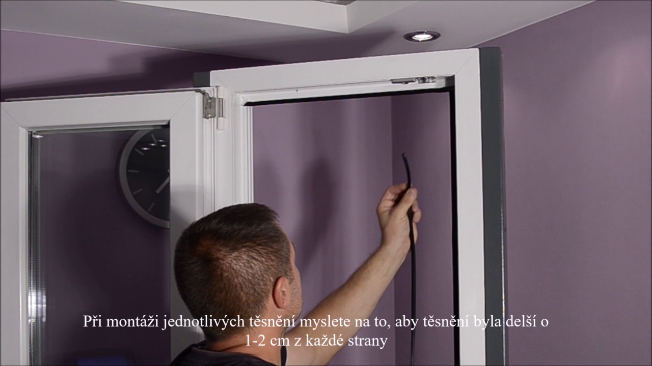 Montáž těsnění v PVC okně, krok po kroku