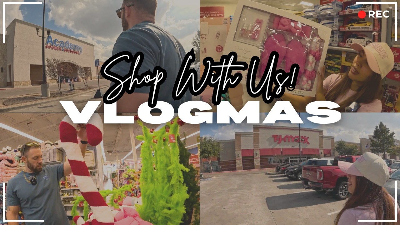 День 2 VLOGMAS: Приходите к нам за покупками! 5 Below, TJMaxx и Academy: что вас ждет? + Подарки 🎁