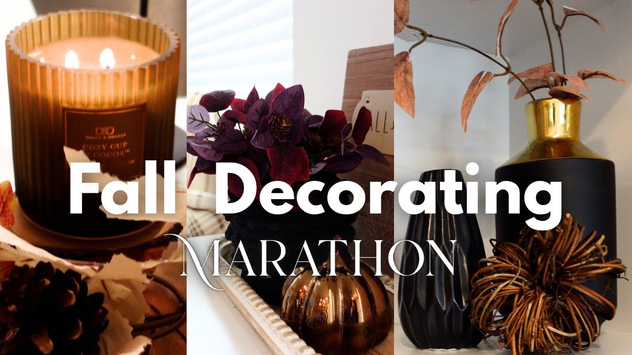 🍁🍁 Super Cozy Fall Decorating | Fall Decor Marathon 🍁 | Cozy & Relaxing Music