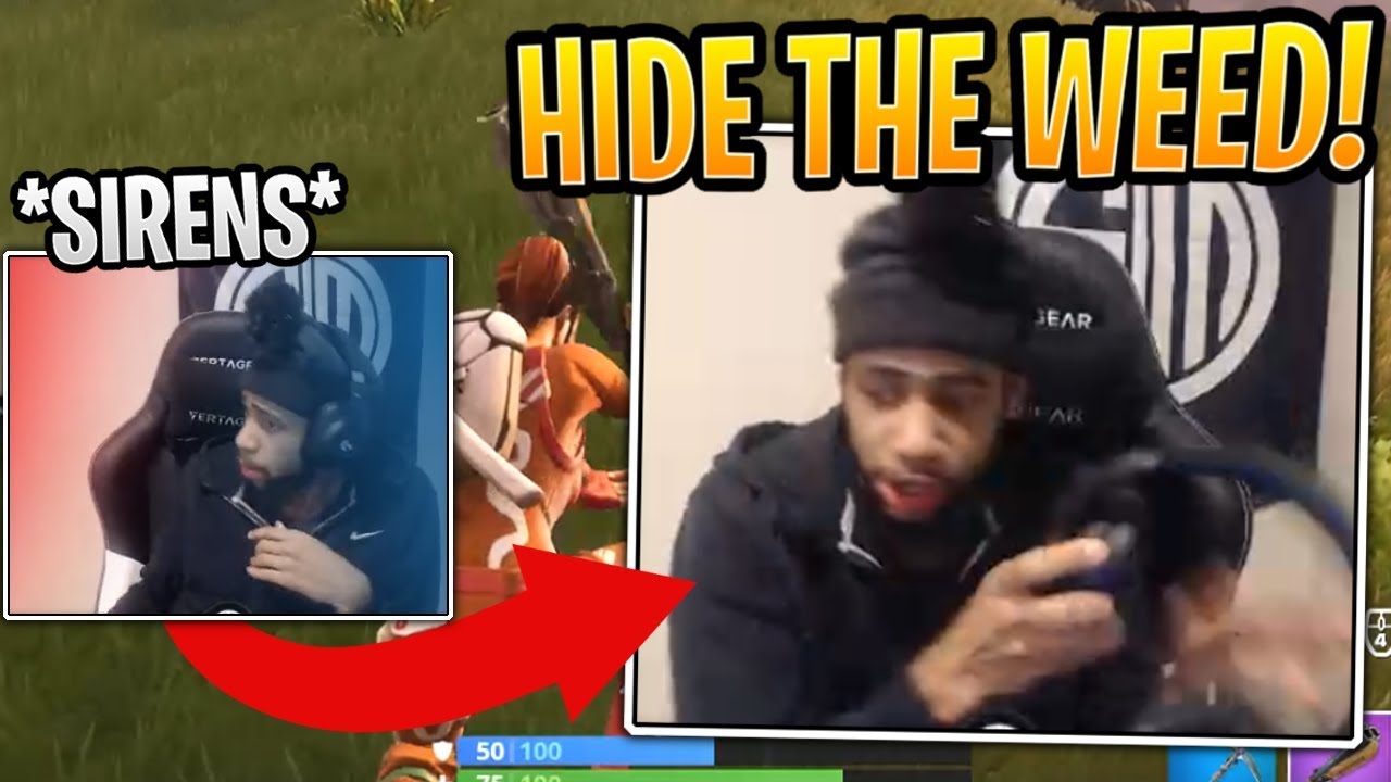 Daequan Heard POLICE Sirens and then LEFT His Stream to Hide! - Fortnite Best and Funny Moments