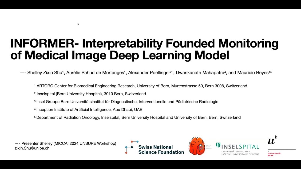 INFORMER: Interpretability Founded Monitoring of Medical Image Deep Learning Model