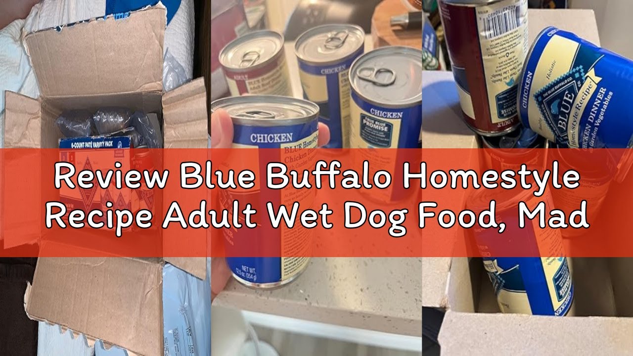 Review Blue Buffalo Homestyle Recipe Adult Wet Dog Food, Made with Natural Ingredients, Chicken and