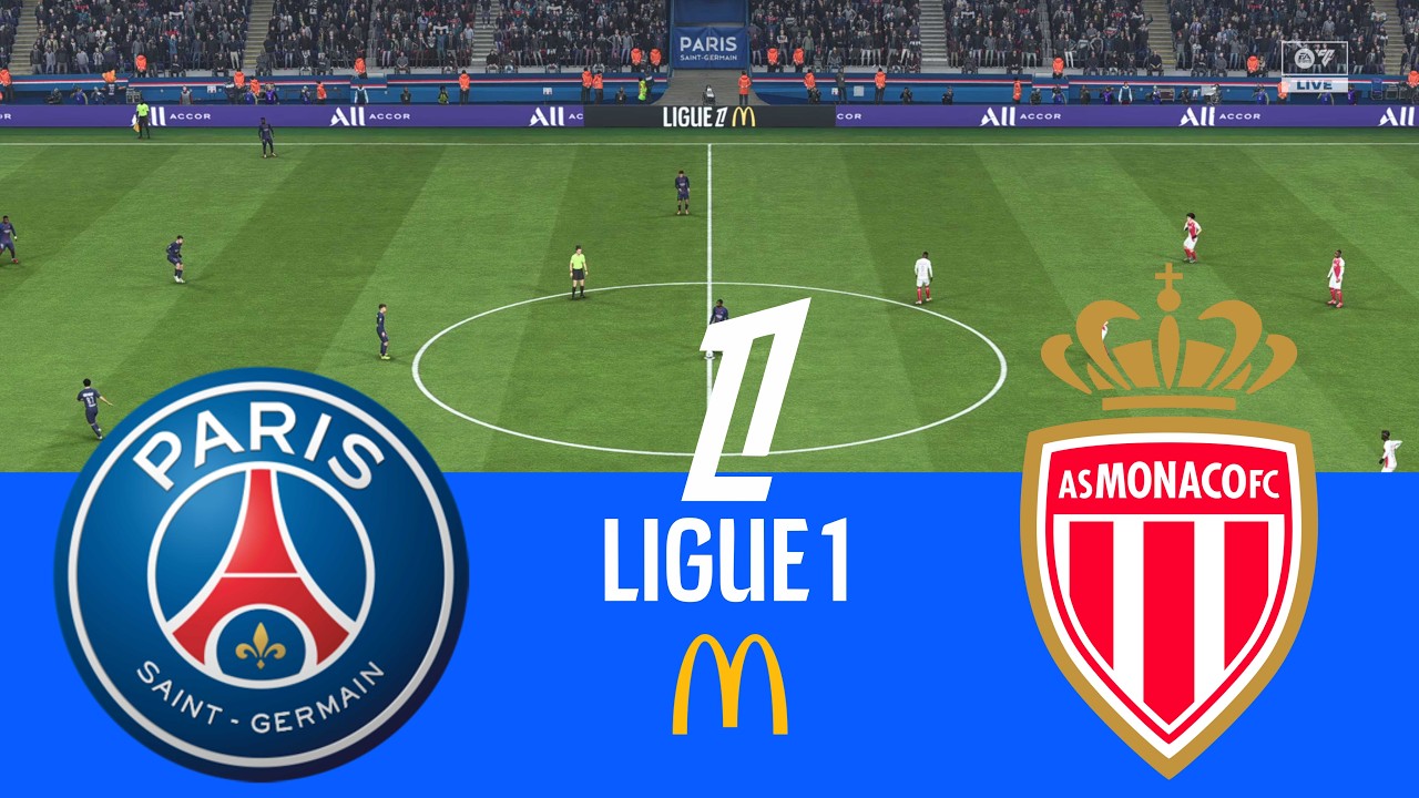PSG vs Monaco Ligue 1 Full Match Simulation/Prediction | FC 26 GAMEPLAY