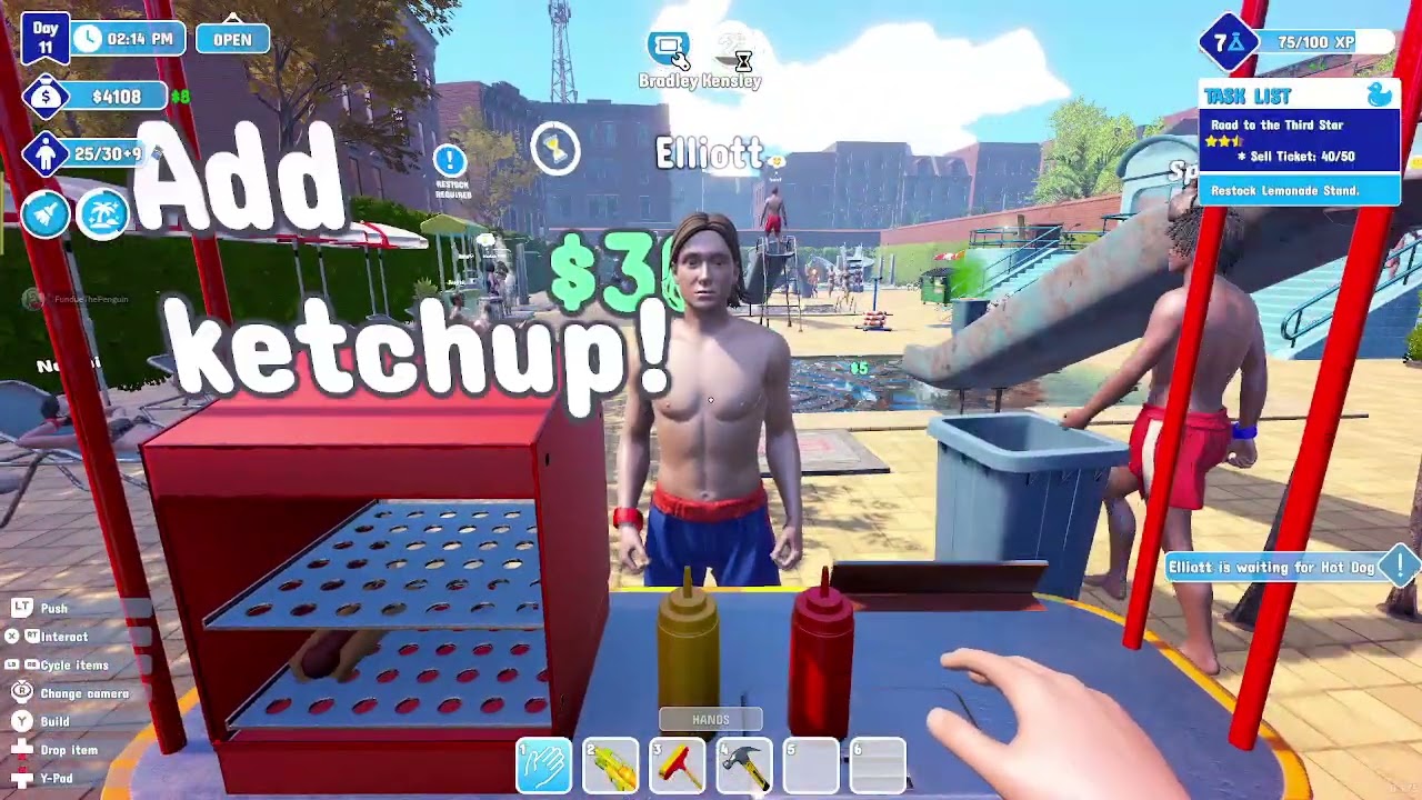 Playing water-park simulator for the first time something new and simple today join the fun 😊