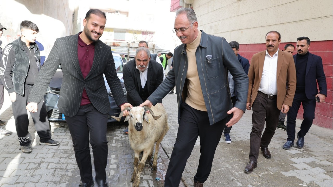Eyyübiye Belediyesi'nden 400 aileye ramazanlık koç hediyesi