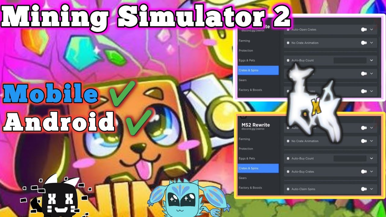 Mining Simulator 2 Arceus X Mine Aura | Auto Spin | Auto Hatch
