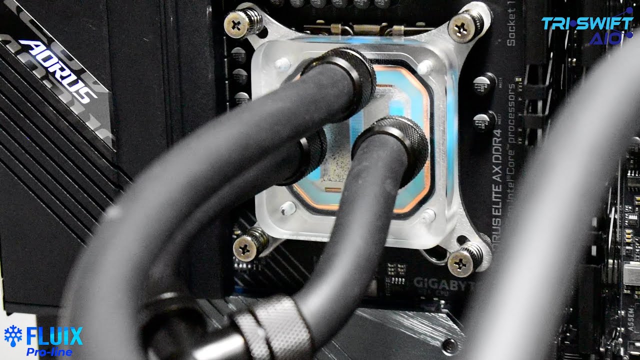 High Performance Turbulent All-in-One Liquid Coolers for HPC - FLUIX TRI-SWIFT AIO