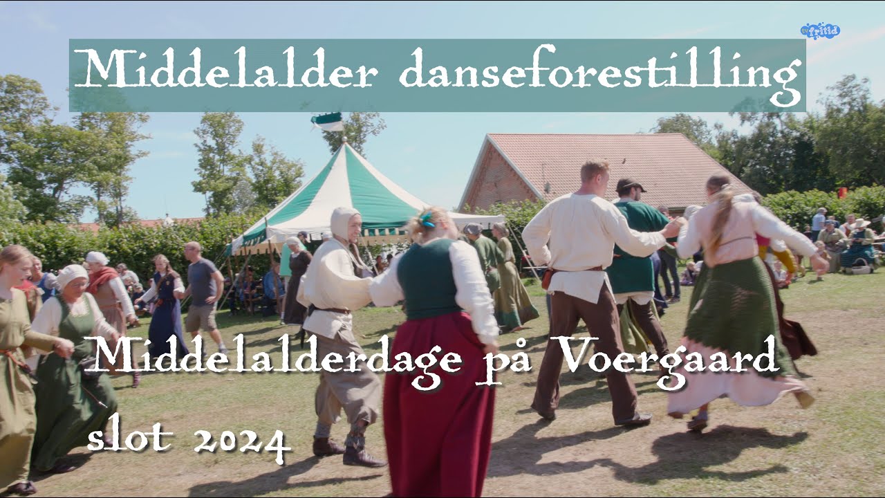 Middelalderdans p&aring; spisepladsen - Middelalderdage p&aring; Voergaard 2024