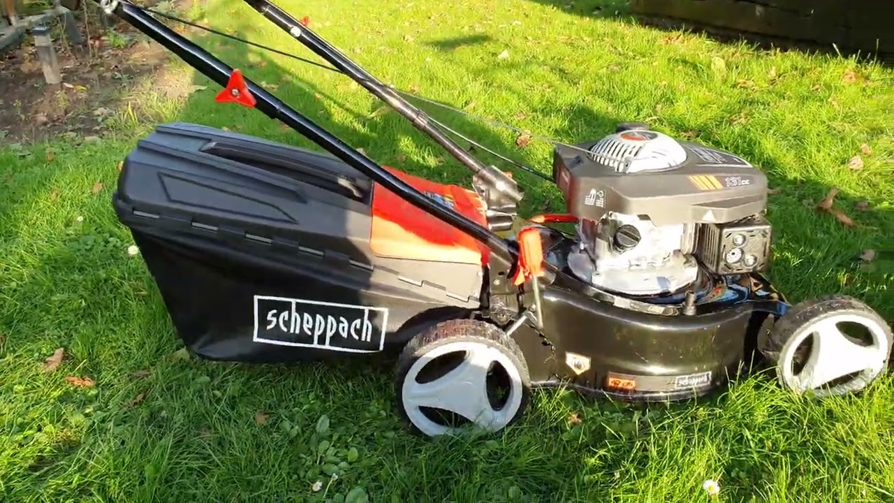 RM420 Benzin-Rasenm&auml;her scheppach (Germany) 131cc OHV 2.4 kW 3.3 HP (17.10.2023)